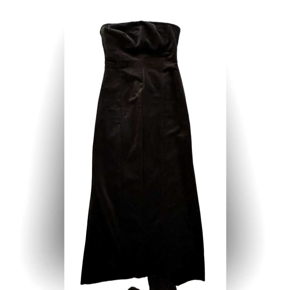 Zara Strapless Velvet Dress